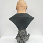 Shaven head Resin bust