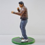 Man in boxing pose resin figure