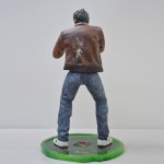 Man in boxing pose resin figure