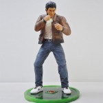 Man in boxing pose resin figure