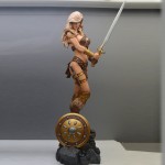 female warrior resin figure