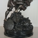Black Thor resin scupture