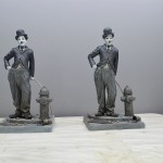 Chaplin resin figure