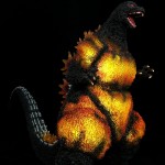 2014 Gozilla statue