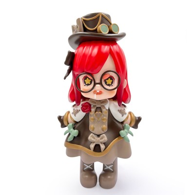 A cute girl art resin toy