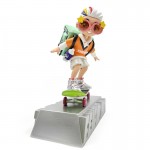 The pink skater boy art resin toy