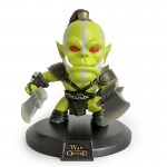 the monster with the tomahawk art resin toy