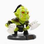 the monster with the tomahawk art resin toy