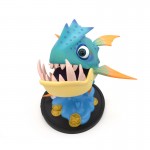 Piranha art resin toy
