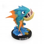 Piranha art resin toy