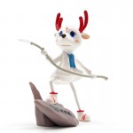 Fighting deer art resin toy