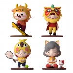 Small sports team art resin toy