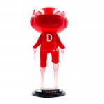 Set of red deer art resin toy