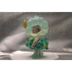green weather girl art resin toy