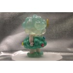 green weather girl art resin toy