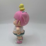 Angry little fat girl art resin toy