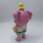 Angry little fat girl art resin toy