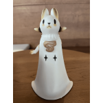 Smiling little girl art resin toy