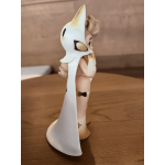 Smiling little girl art resin toy