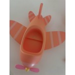 The little fox flying the plane art resin toy