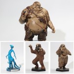 Four Marvel Monsters resin figure